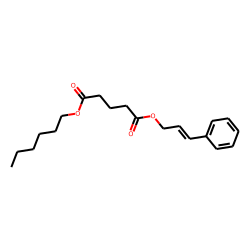Glutaric acid, hexyl 3-phenylprop-2-enyl ester