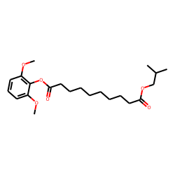Sebacic acid, 2,6-dimethoxyphenyl isobutyl ester