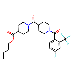 Isonipecotinoylisonipecotic acid, N'-(4-fluoro-2-trifluoromethylbenzoyl)-, butyl ester