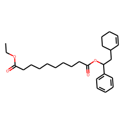 Sebacic acid, (2-(cyclohexenyl-3)-1-phenyl)ethyl ethyl ester