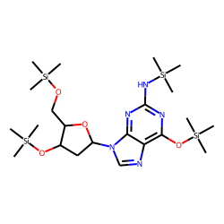 2'-Deoxyguanosine, N-trimethylsilyl-, tris(trimethylsilyl) ether