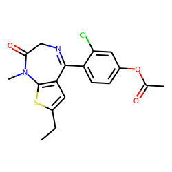 Clotiazepam M (hydroxy-), acetylated