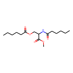 l-Serine, N,O-bis(caproyl)-, methyl ester