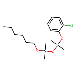 Silane, dimethyl(dimethyl(2-chlorophenoxy)silyloxy)hexyloxy-