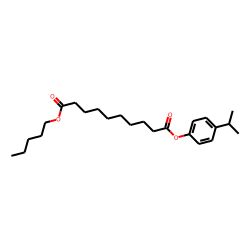 Sebacic acid, 4-isopropylphenyl pentyl ester