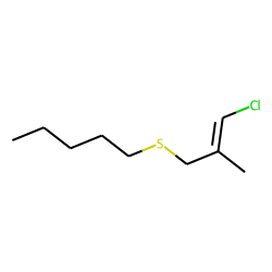 E-1-(3-Chloro-2-methyl-allylsulfanyl) -pentane