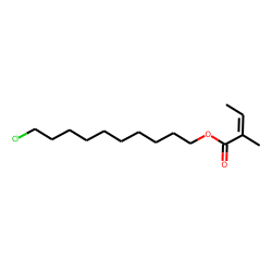 10-Chlorodecyl (E)-2-methylbut-2-enoate