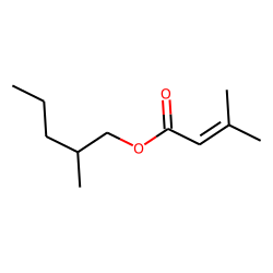 3-Methylbut-2-enoic acid, 2-methylpentyl ester