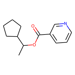 Nicotinic acid, 1-cyclopentylethyl ester