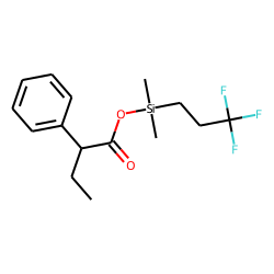 (.+/-.)-2-Phenylbutyric acid, dimethyl(3,3,3-trifluoropropyl)silyl ester