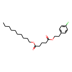 Glutaric acid, 2-(4-chlorophenyl)ethyl decyl ester