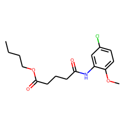 Glutaric acid, monoamide, N-(5-chloro-2-methoxyphenyl)-, butyl ester