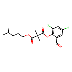 Dimethylmalonic acid, 2,4-dichloro-6-formylphenyl isohexyl ester