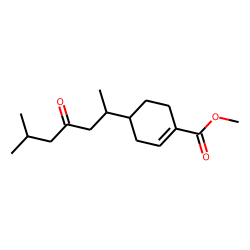 1-Cyclohexene-1-carboxylic acid, 4-(1,5-dimethyl-3-oxohexyl)-, methyl ester, [R-(R*,R*)]-