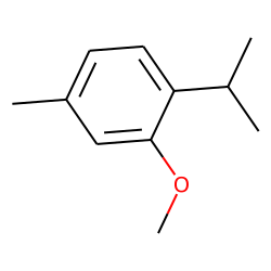 Benzene, 2-methoxy-4-methyl-1-(1-methylethyl)-