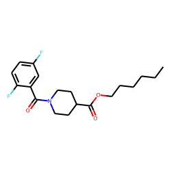 Isonipecotic acid, N-(2,5-difluorobenzoyl)-, hexyl ester