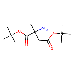 2-Methyl aspartic acid, TMS # 1