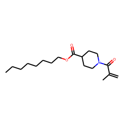 Isonipecotic acid, N-methacryloyl-, octyl ester