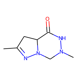 4,5,6,7-Tetrahydropyrazolo[1,5-d][1,2,4]-triazin-4-one, 2,6-dimethyl