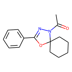 5,5-Pentamethylene-2-phenyl-4-acetyl-1,3,4-oxadiazoline