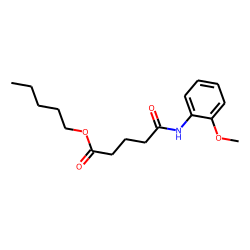 Glutaric acid, monoamide, N-(2-methoxyphenyl)-, pentyl ester