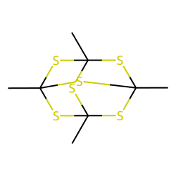 2,4,6,8,9,10-Hexathiatricyclo[3.3.1.1(3,7)]decane, 1,3,5,7-tetramethylll-