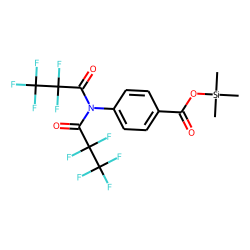 4-Aminobenzoic acid, N,N-bis(pentafluoropropionyl)-, trimethylsilyl ester