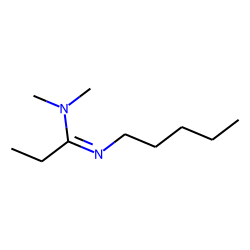 (CH3)2N-C(C2H5)=N(n-C5H11)