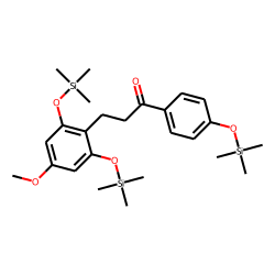 Dihydrochalcone, 2',6',4-trihydroxy-4'-methoxy, tris-TMS