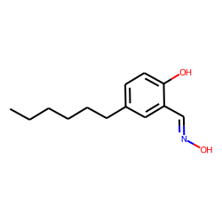 benzaldehyde oxime, 2-hydroxy, 5-hexyl