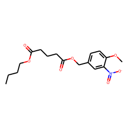 Glutaric acid, butyl 3-nitro-4-methoxybenzyl ester