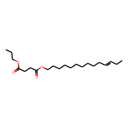 Succinic acid, propyl tetradec-11-enyl ester