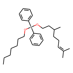 Silane, diphenylcitronellyloxyheptyloxy-
