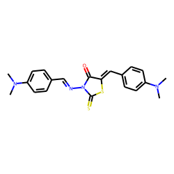 Rhodanine, 5-(p-dimethylaminobenzylidene)-3-(p-dimethylaminobenzylideneamino)-