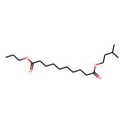Sebacic acid, 3-methylbutyl propyl ester