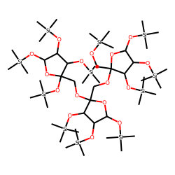 Inulotriose: bD-Fruf(2->1)-bDFruf(2->1)-DFru, oxime-TMS, isomer # 1