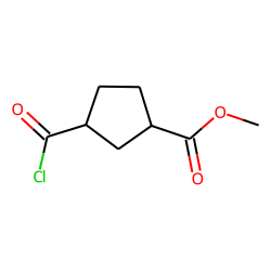 Cyclopentanecarboxylic acid, 3-(chloroformyl)-, methyl ester, cis-