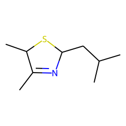4,5-dimethyl-2-isobutyl-3-thiazoline, trans