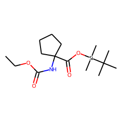 Cycloleucine, ethoxycarbonylated, TBDMS