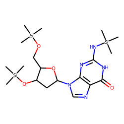 2'-Deoxyguanosine, tris(trimethylsilyl) deriv.