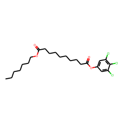 Sebacic acid, heptyl 3,4,5-trichlorophenyl ester