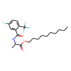 D-Alanine, N-(5-fluoro-2-trifluoromethylbenzoyl)-, decyl ester