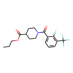 Isonipecotic acid, N-(2-fluoro-3-trifluoromethylbenzoyl)-, propyl ester
