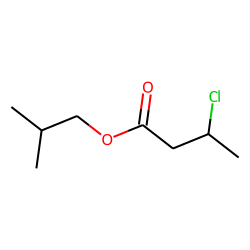 Butanoic acid, 3-chloro, 2-methylpropyl ester