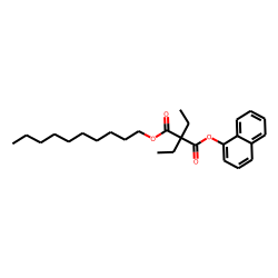 Diethylmalonic acid, decyl 1-naphthyl ester
