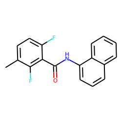 2,6-Difluoro-3-methylbenzamide, N-(1-naphthyl)-