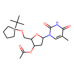 Thymidine, 3'-O-acetyl, 5'-O-cyclotetramethylene-tertbutylsilyl