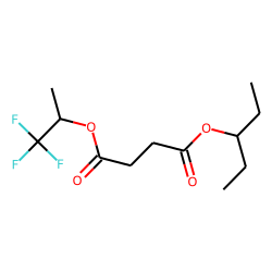 Succinic acid, 1,1,1-trifluoro-2-propyl 3-pentyl ester