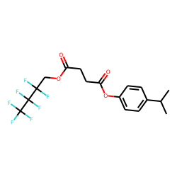 Succinic acid, 2,2,3,3,4,4,4-heptafluorobutyl 4-isopropylphenyl ester