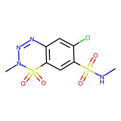 6-Chloro-2-methyl-7-methylsulfamyl-benzothiatriazine-1,1-dioxide